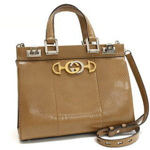 Gucci Bag Zumi Leather Beige Python
